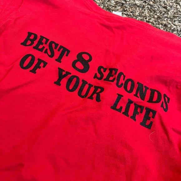 PBR Texas cherry red bella canvas womens graphic tee size small - Picture 4 of 4